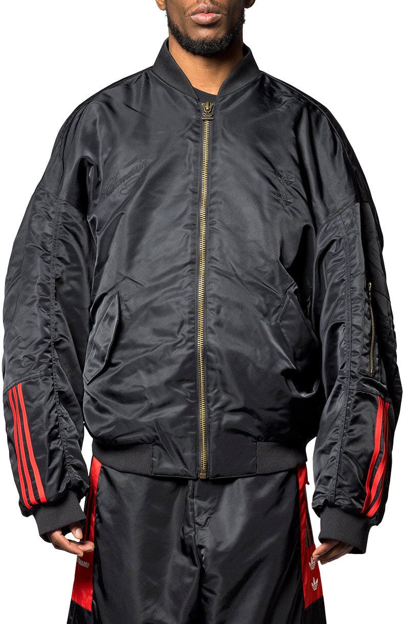 Adidas WC SATIN BOMBER BLACK Zwart
