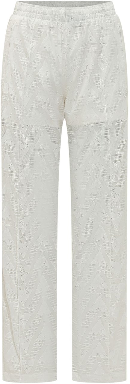 Adidas Pantaloni Sportivi con Bande Laterali Wit