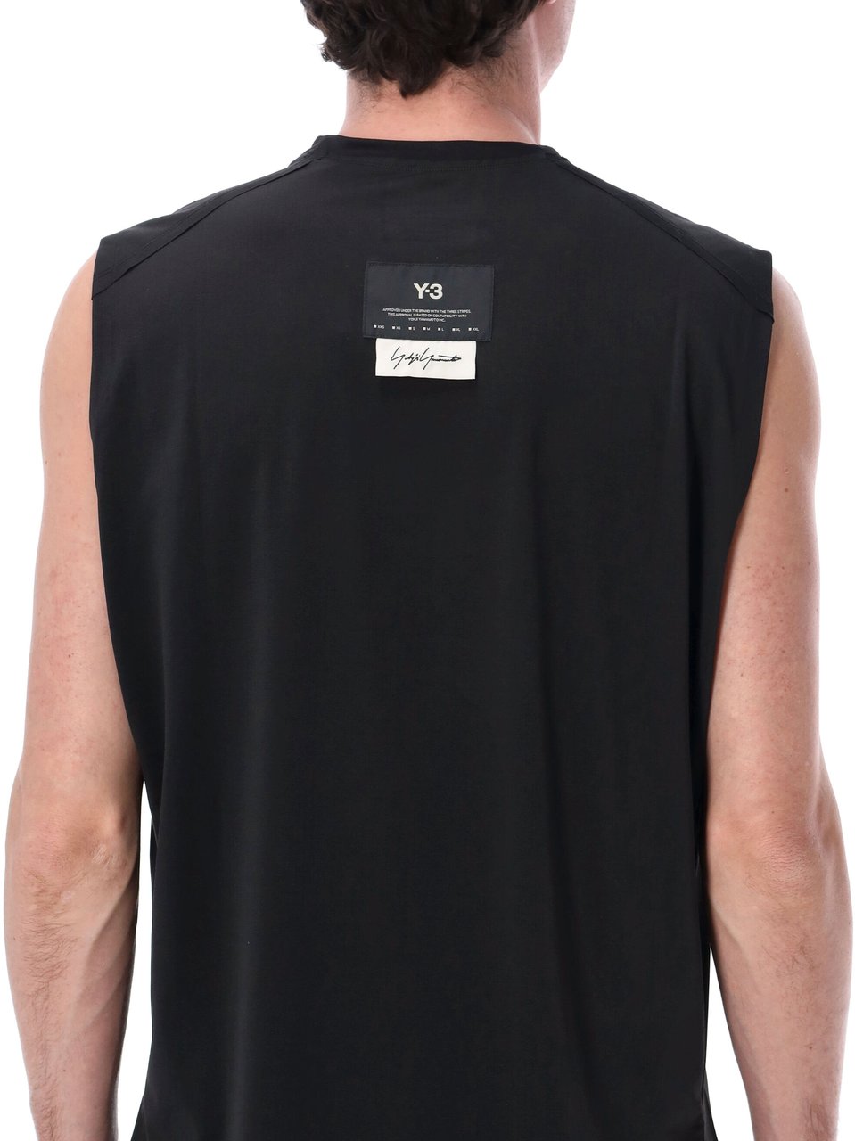 Adidas Y-3 mesh running tank Zwart