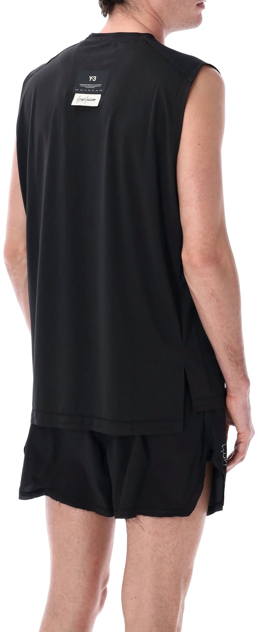 Adidas Y-3 mesh running tank Zwart