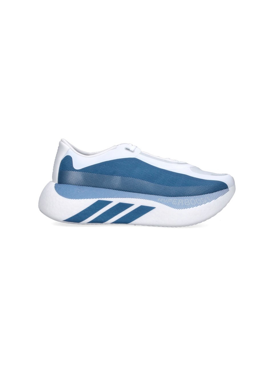 Adidas White Aerodynamic Blue Mesh Panel Sneakers Wit