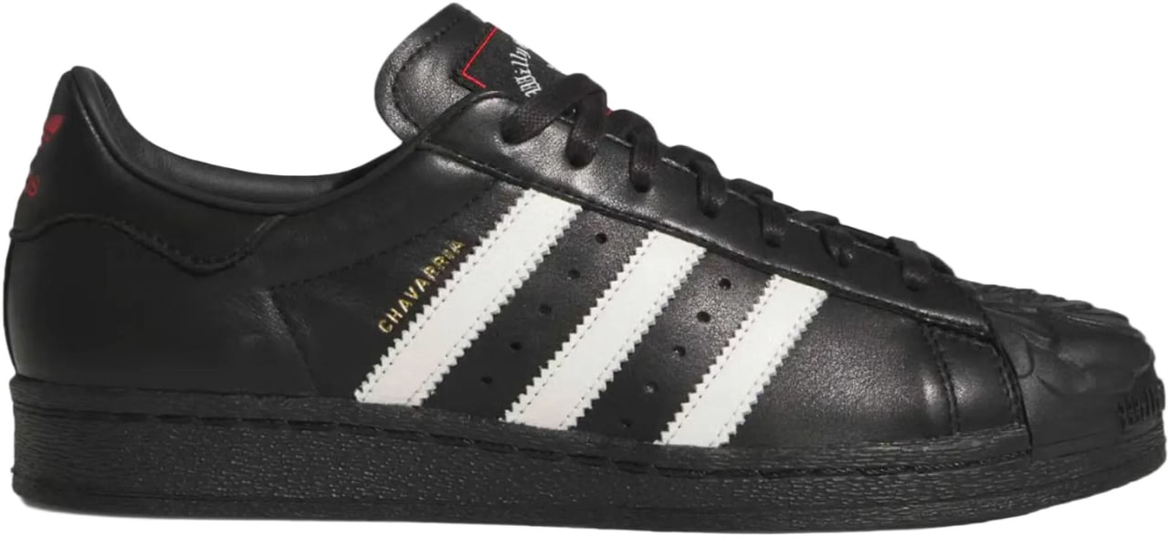 Adidas SUPERSTAR ROSE BLACK WHITE RED Divers