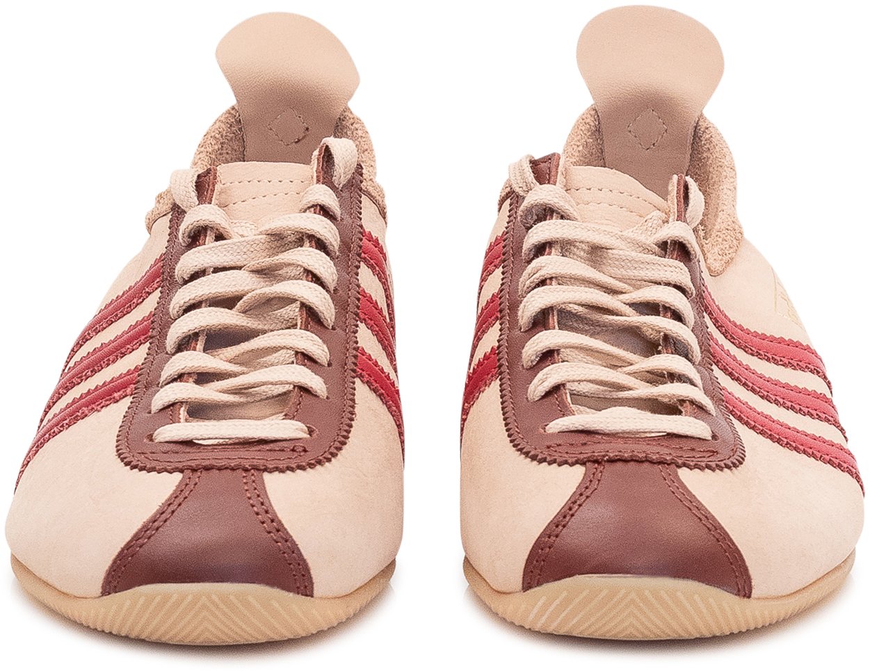 Adidas Sneakers Japan con Inserti a Contrasto e Lacci Beige