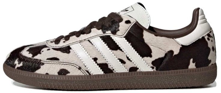 Adidas Adidas Samba OG Cow Print Dark Brown White Wit