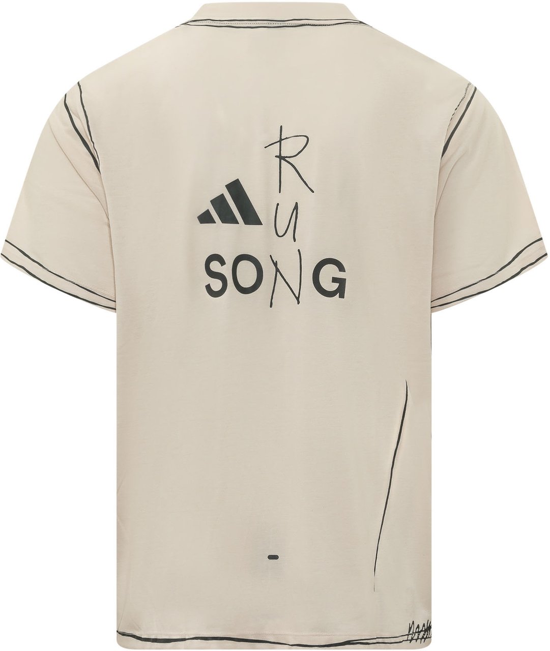 Adidas T-shirt con Stampa Grafica e Logo Wit