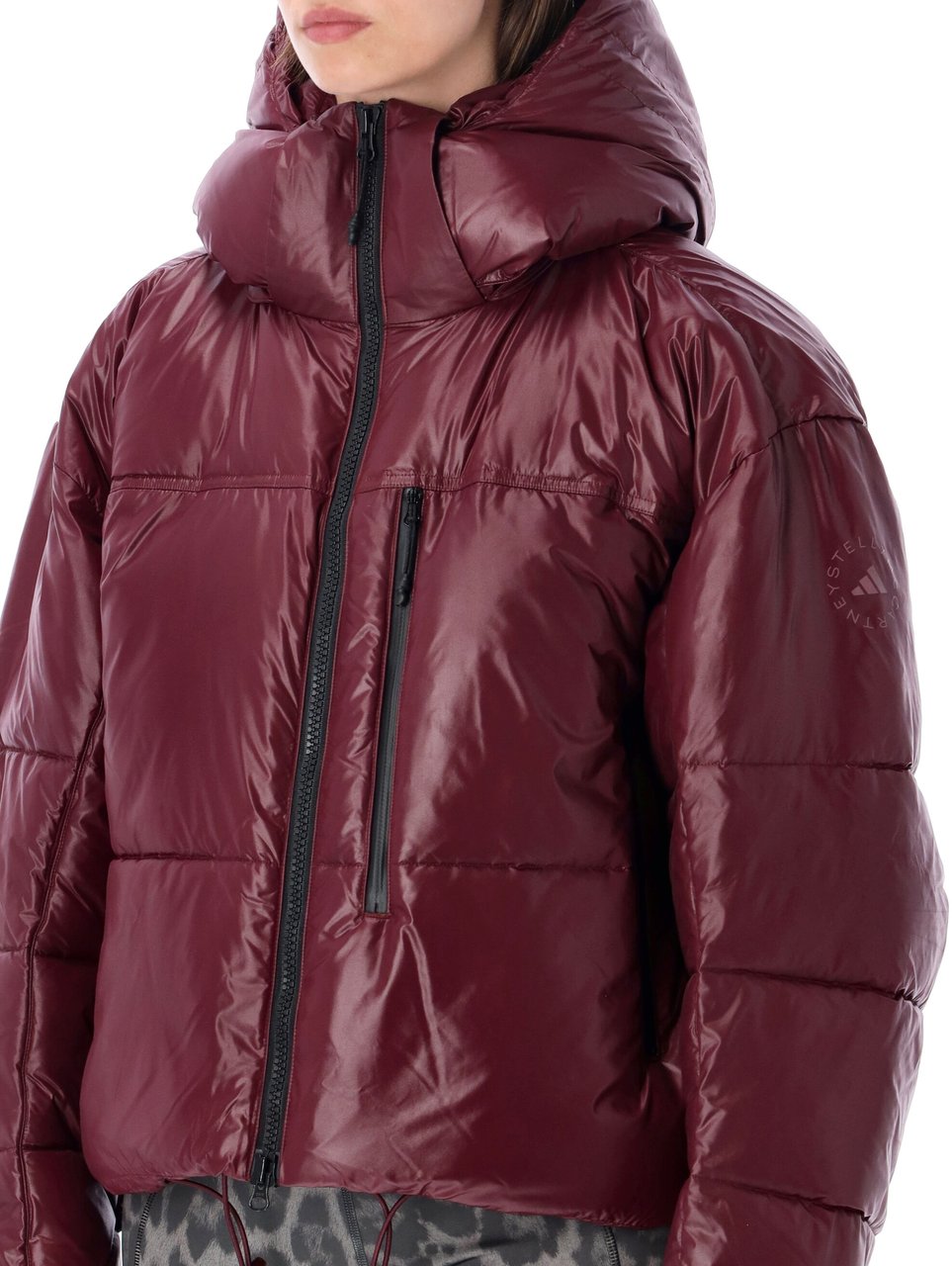 Adidas Short Puffer Viola Maroon