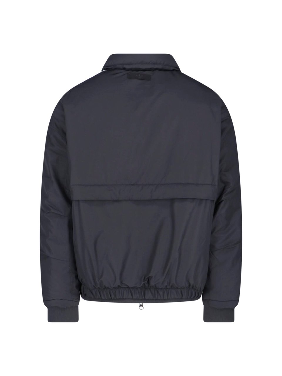 Adidas Bomber Jacket with Contrast Stripes and Zip Closure Zwart