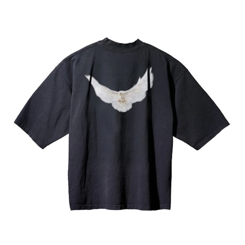 Adidas T-shirt Yeezy Gap Engineered by Balenciaga Dove Black Zwart