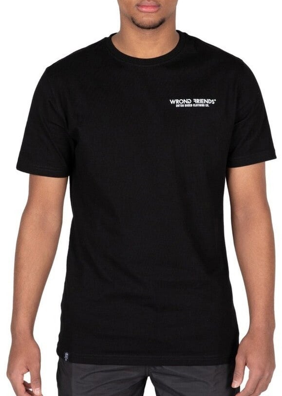 Wrong Friends AMSTERDAM T-SHIRT - BLACK Zwart