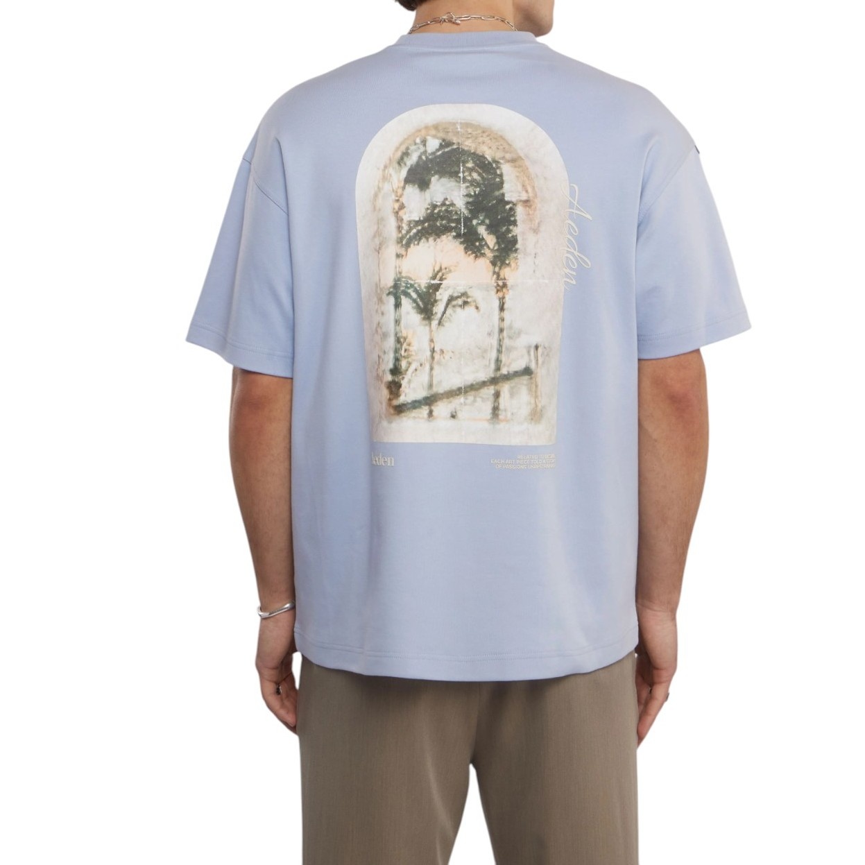 Aeden Heren T-Shirt Blauw