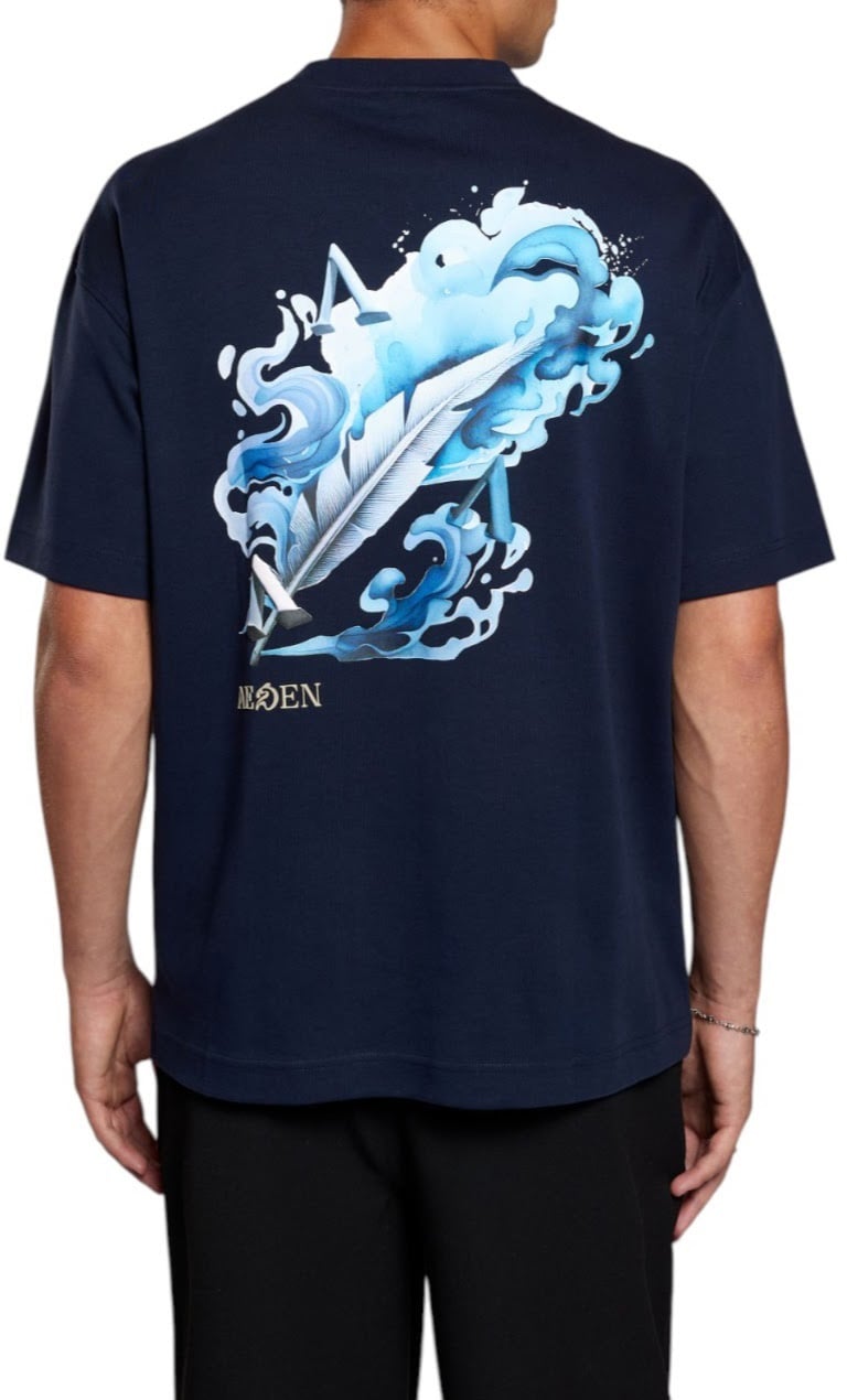 Aeden Heren T-shirt Blauw