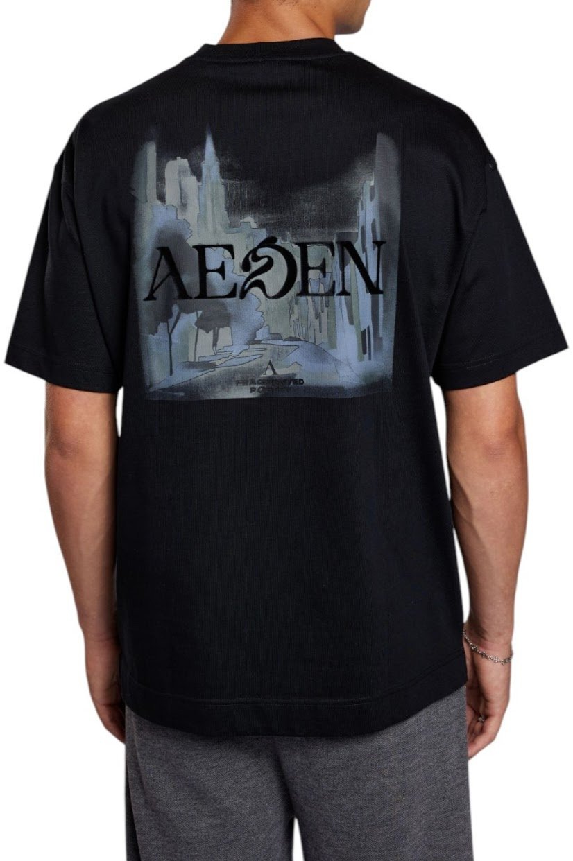 Aeden Heren T-shirt Zwart