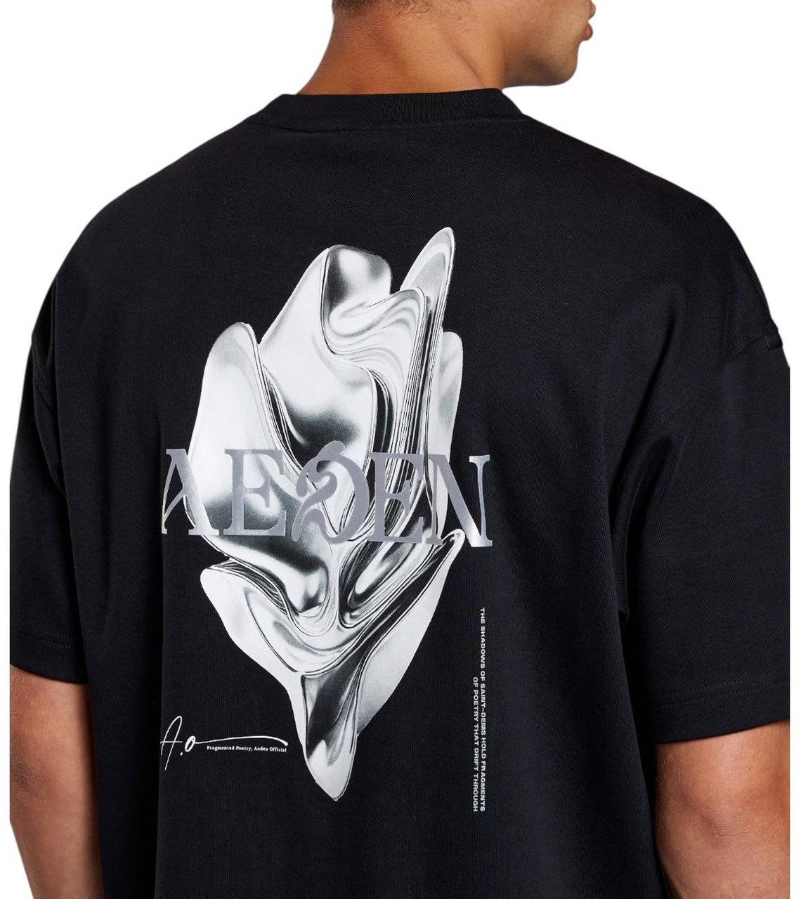 Aeden Heren T-shirt Zwart