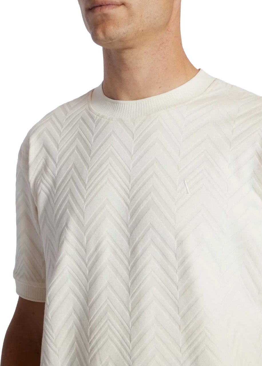 Aeden Silver Tee Off-white Wit