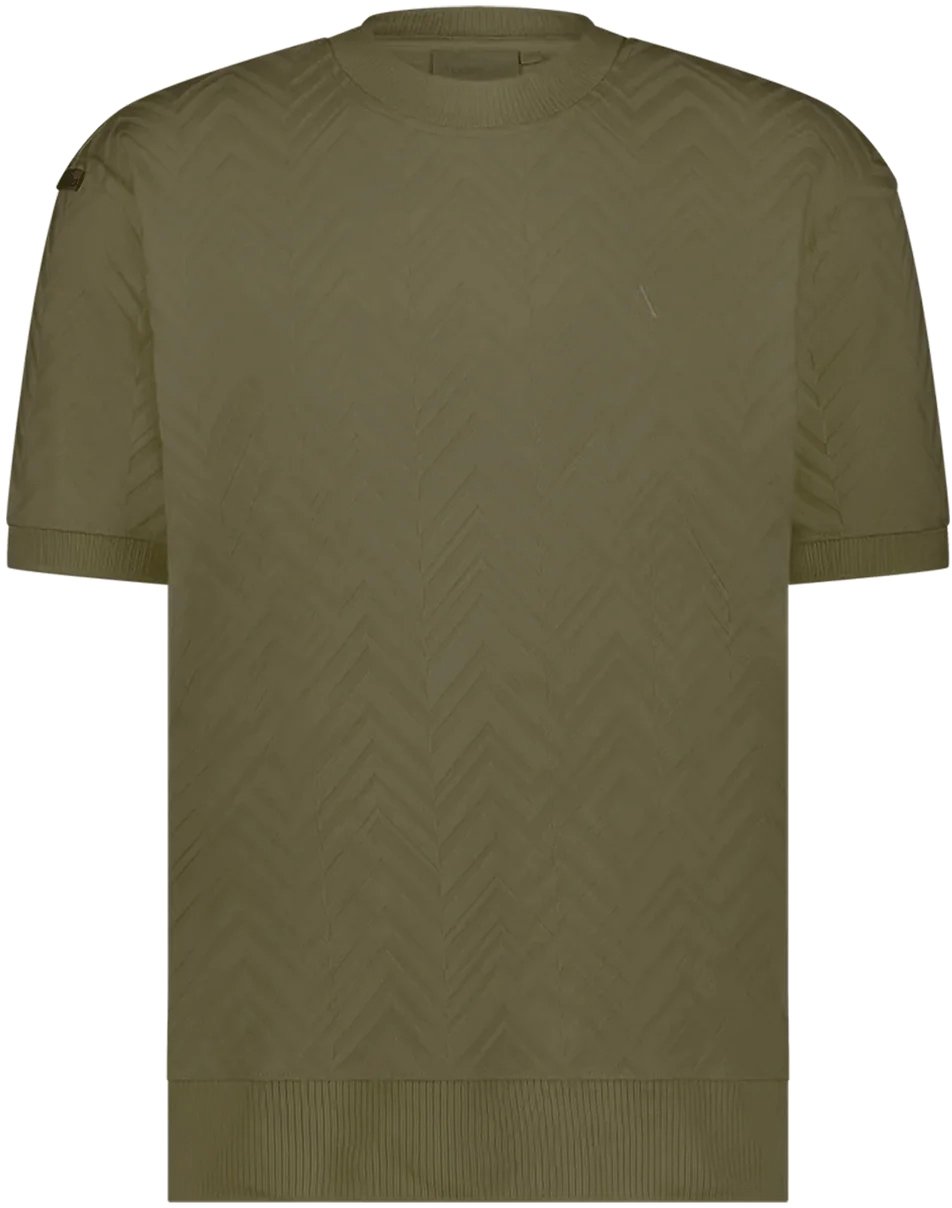 Aeden Silver Tee Vetiver Groen