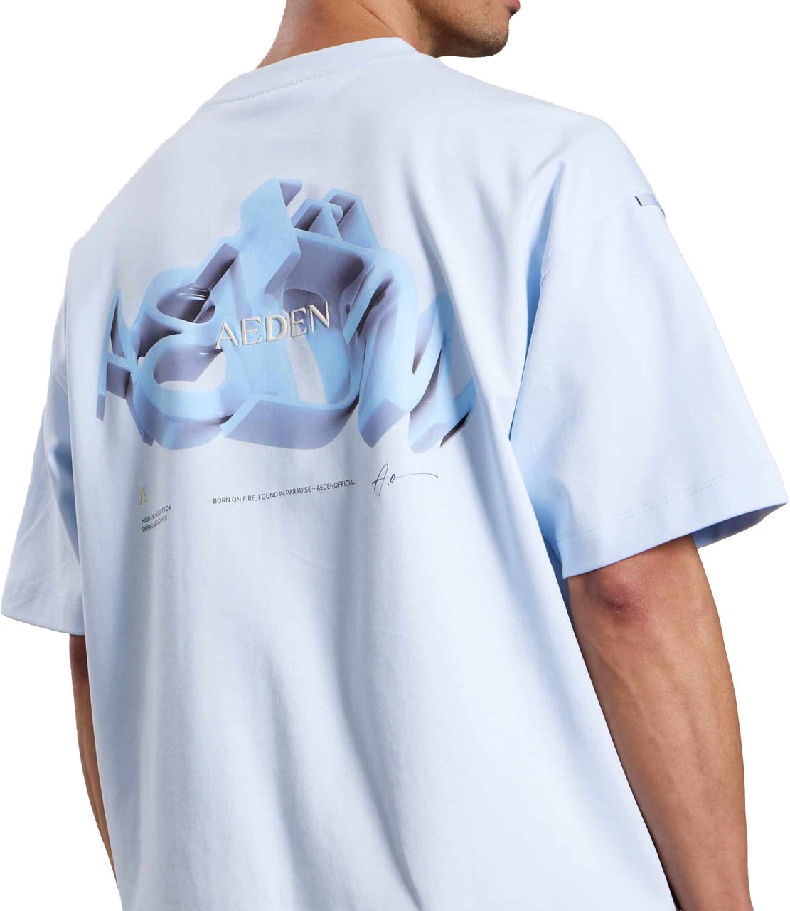 Aeden Romelo Tee Ice Water Blauw