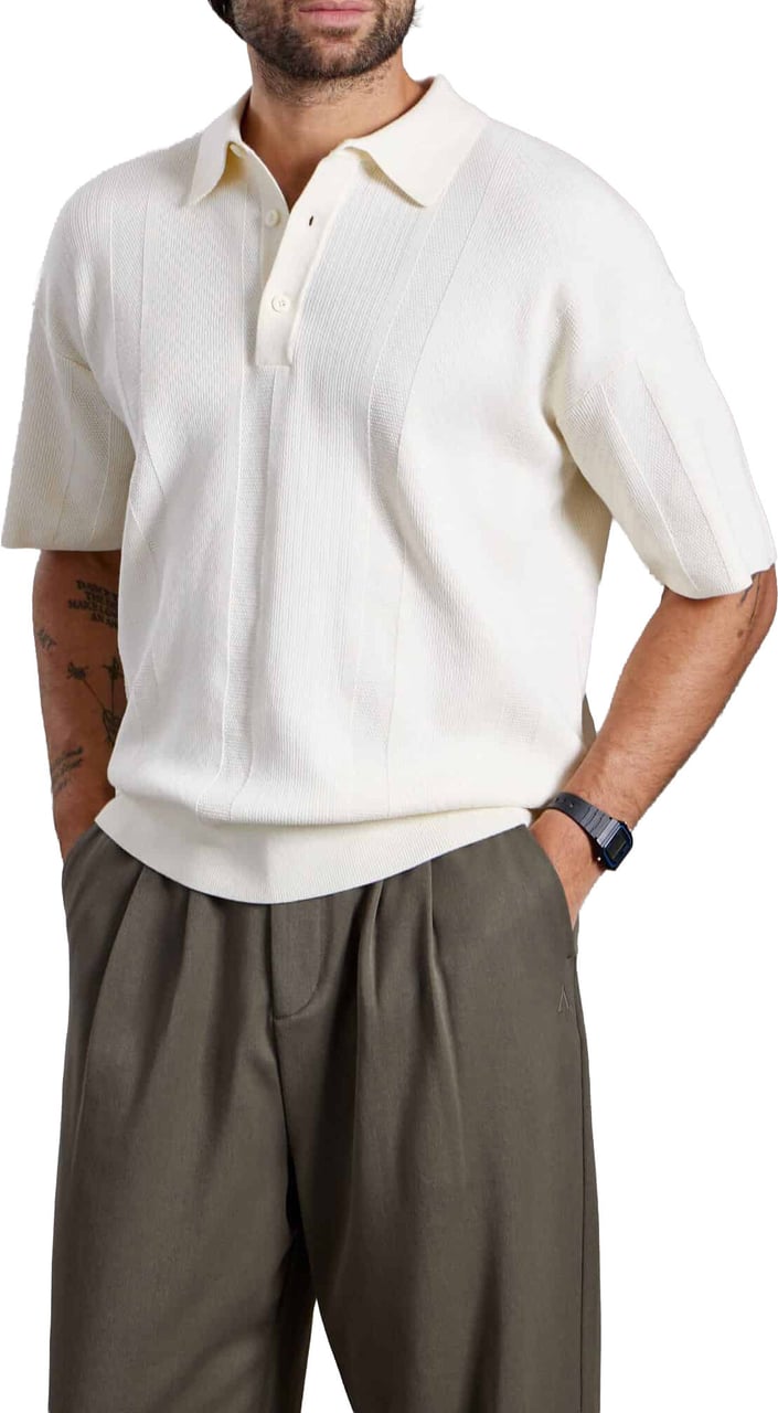 Aeden Rico Polo Off-white Wit