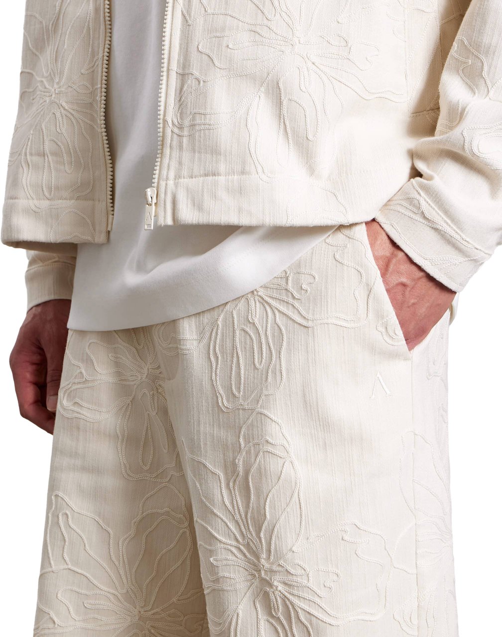 Aeden Kaine Shorts Off-white Wit