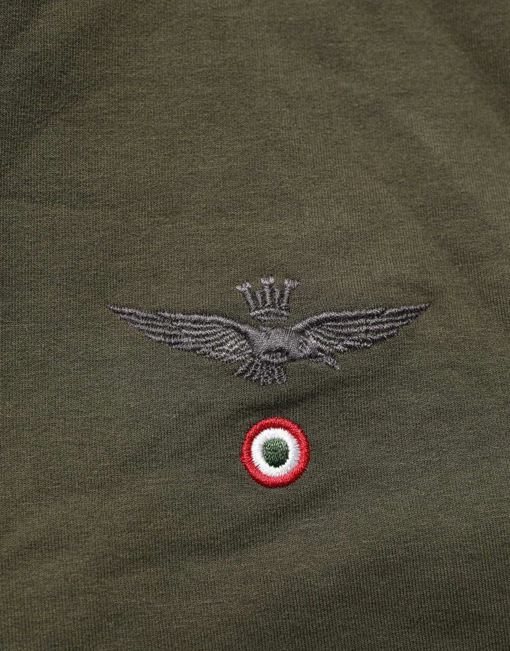 Aeronautica Militare MilitaryGreen HalfZip Sweatshirt Sweater Groen
