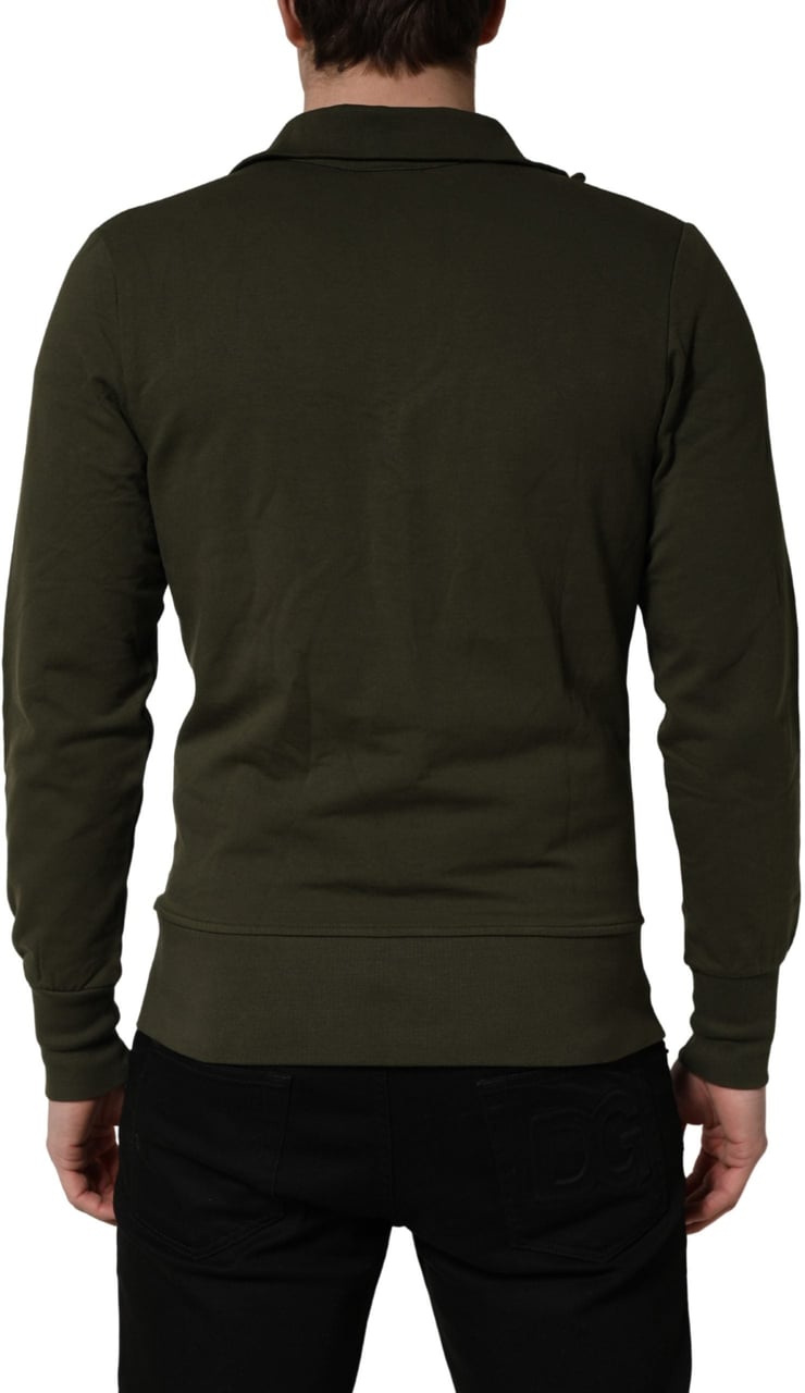 Aeronautica Militare MilitaryGreen HalfZip Sweatshirt Sweater Groen