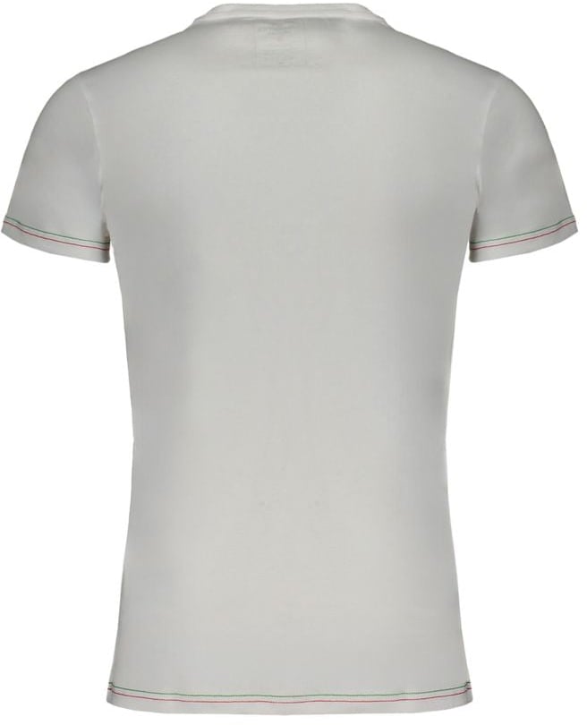Aeronautica Militare White Cotton Men's T-Shirt Wit