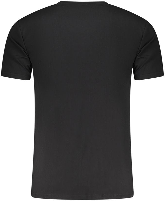 Aeronautica Militare Black Cotton Men's T-Shirt Zwart