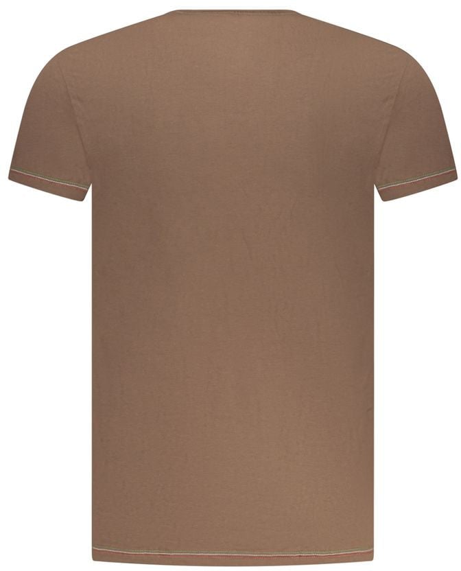 Aeronautica Militare Marrone Cotton Men T-Shirt Bruin