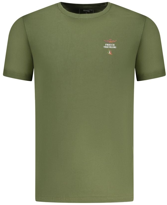 Aeronautica Militare Verde Cotton Mens Underwear Shirt Groen