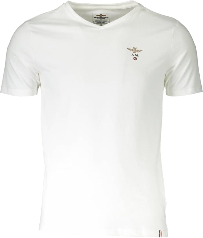 Aeronautica Militare White Cotton Men's Undershirt Wit