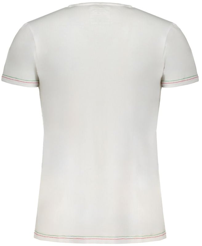 Aeronautica Militare Bianco Cotton Mens T-Shirt Wit