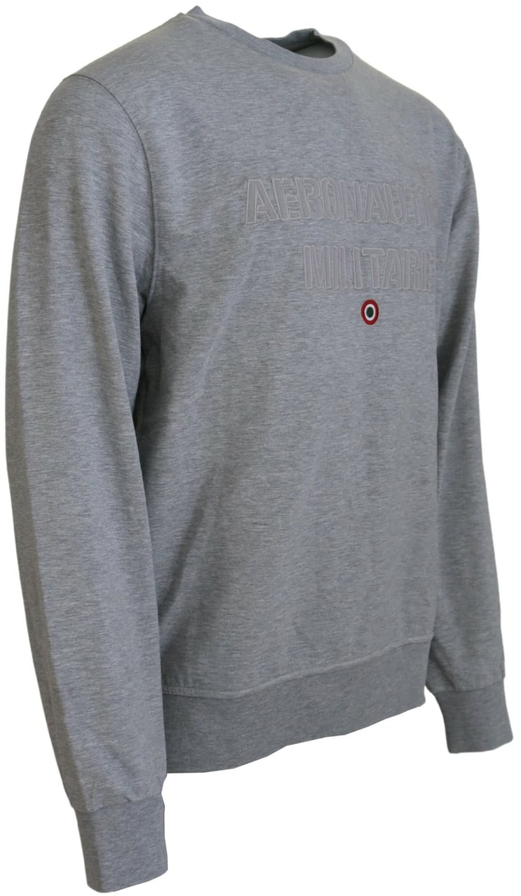 Aeronautica Militare Gray Men Pullover Sweatshirt Sweater Grijs