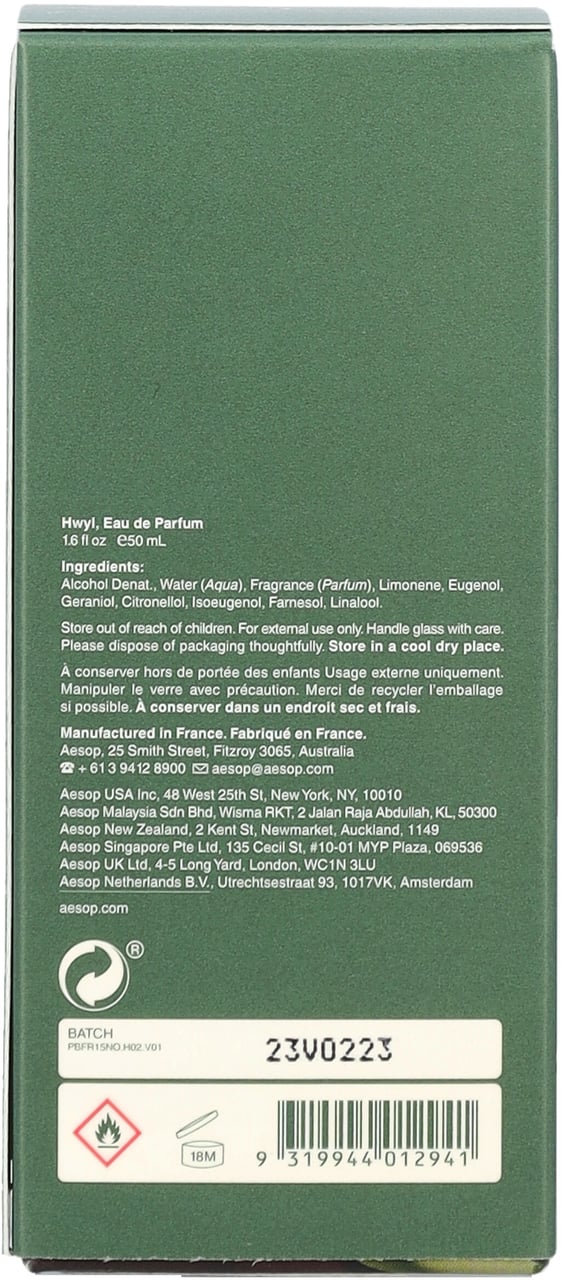 Aesop Hwyl 50Ml Rosso Rood