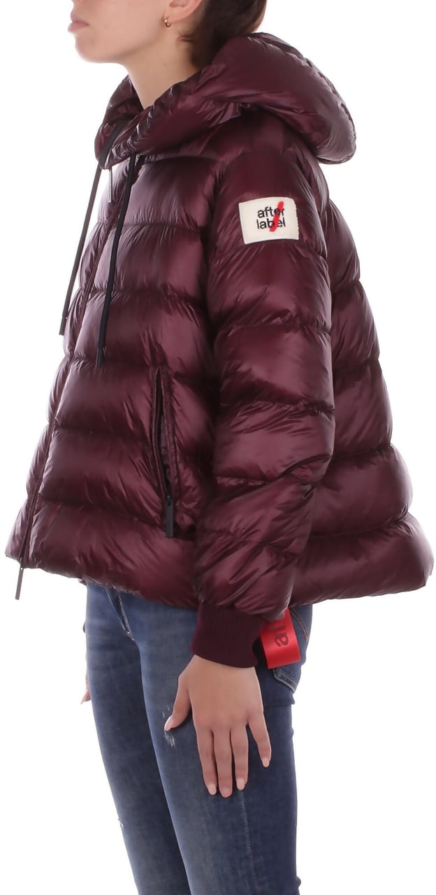 After Label Coats Bordeaux Rood