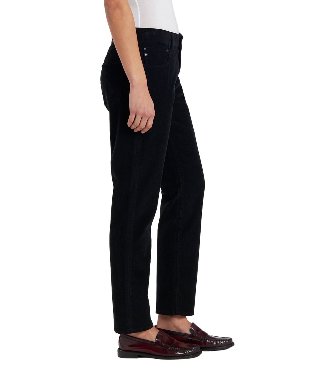 AG Jeans Slightly Slouchy Black Slim Jeans With Classic Five-Pocket Design Zwart