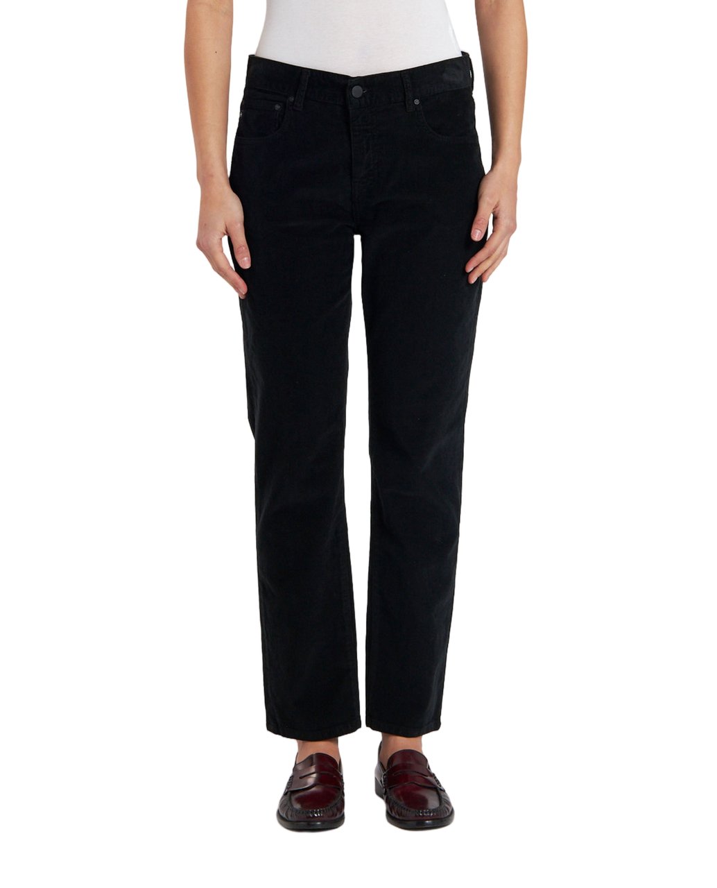 AG Jeans Slightly Slouchy Black Slim Jeans With Classic Five-Pocket Design Zwart