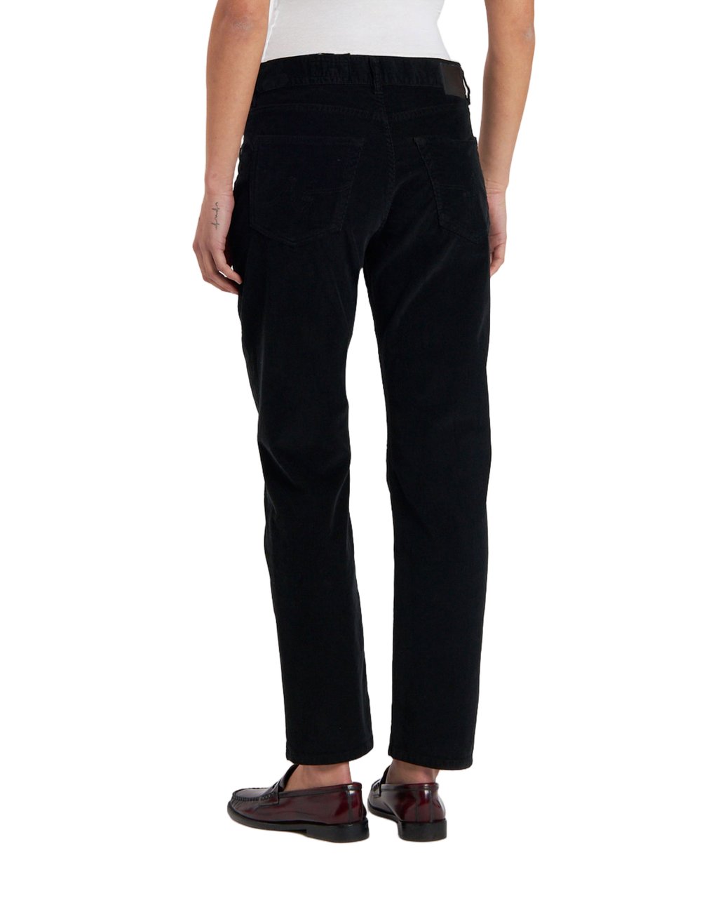 AG Jeans Slightly Slouchy Black Slim Jeans With Classic Five-Pocket Design Zwart