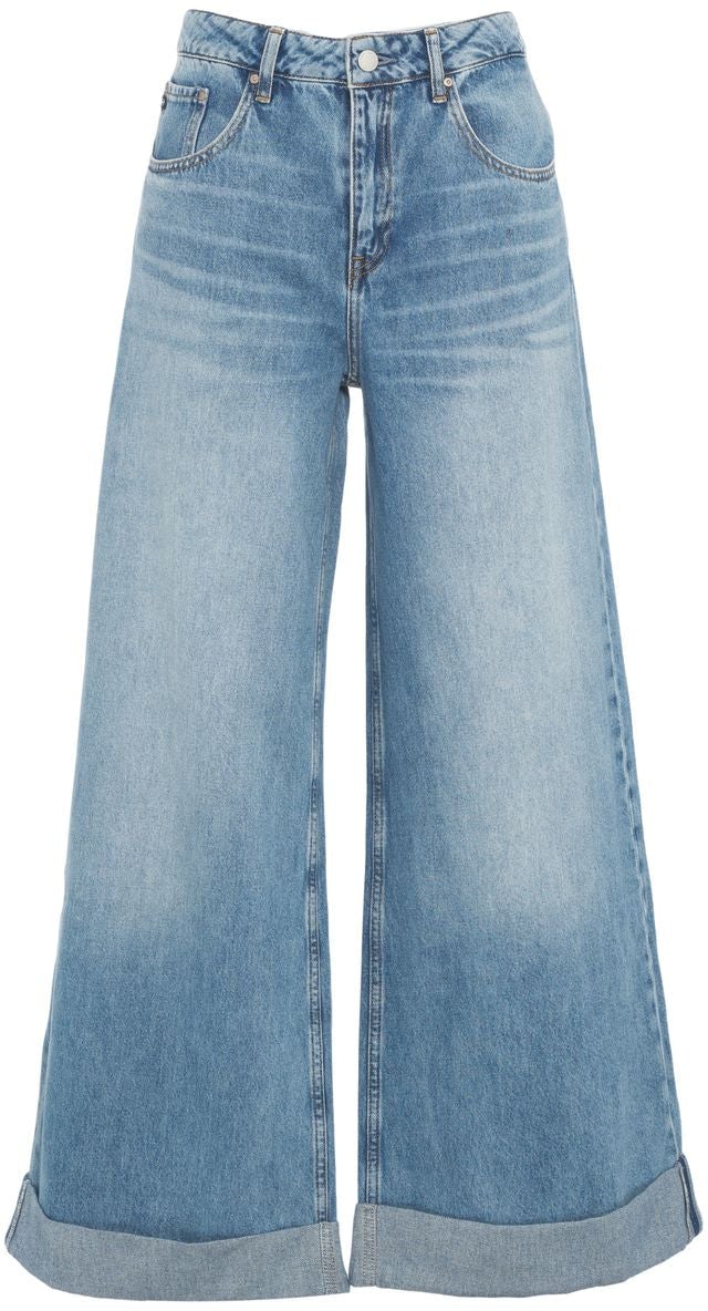 AG Jeans Wide Leg Jeans Blauw