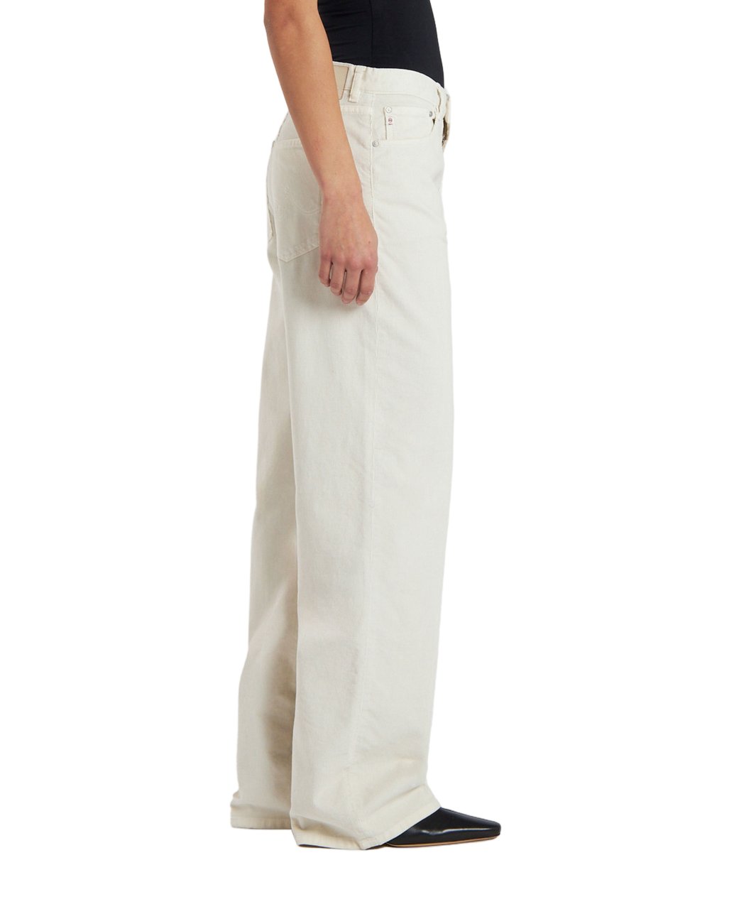 AG Jeans High-Rise Wide-Leg Jeans With Five-Pocket Design Wit