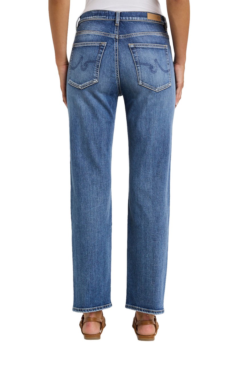 AG Jeans Medium Blue Brinley Straight Jeans Blauw