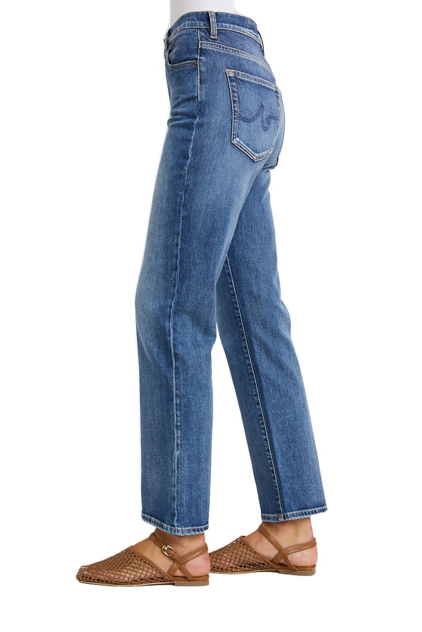 AG Jeans Medium Blue Brinley Straight Jeans Blauw