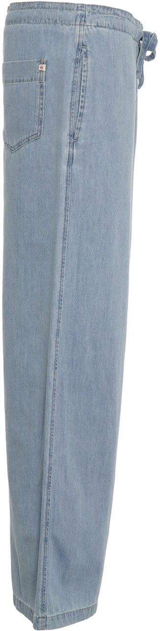 AG Jeans Cotton wide leg jeans Blauw
