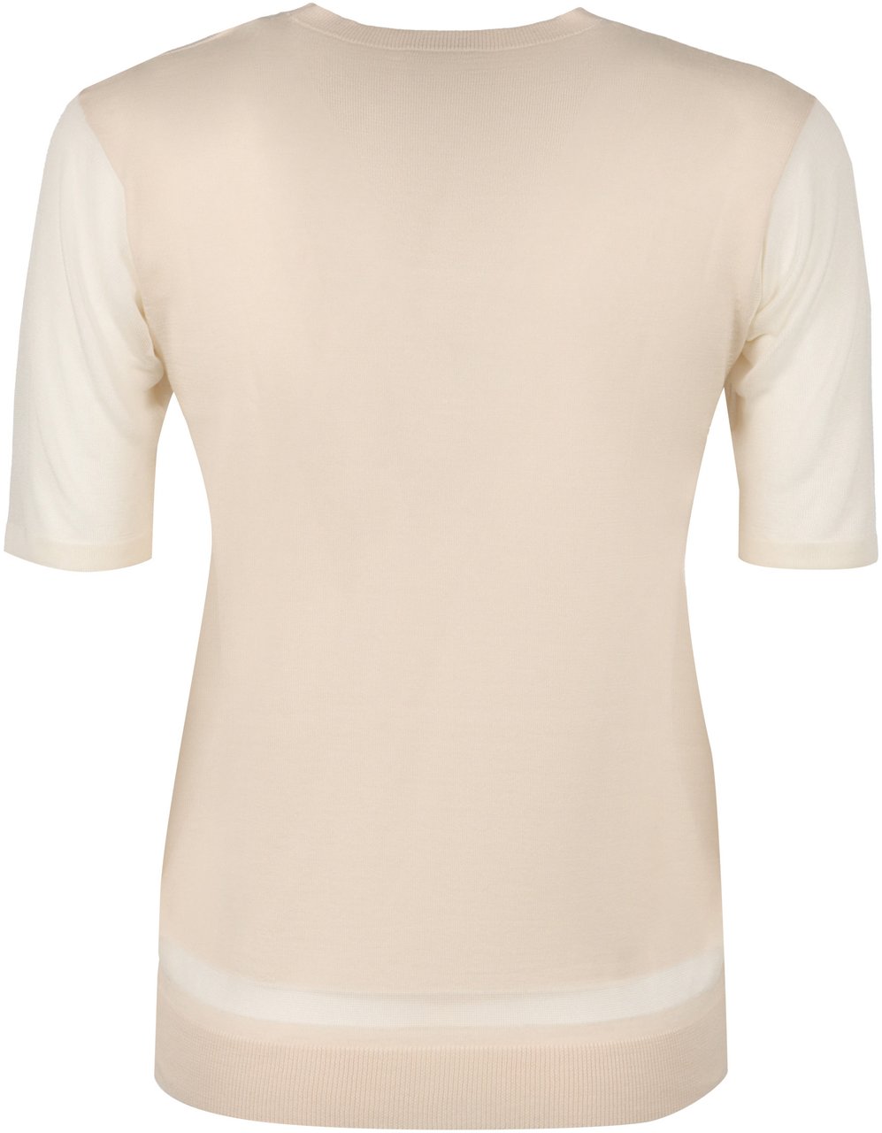 Agnona Knitted wool-blend top Wit