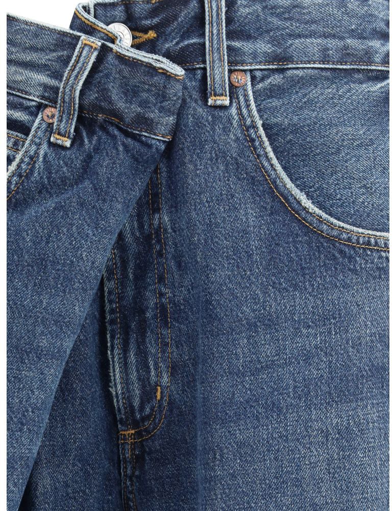 Agolde Agolde Blue Cotton Jeans Denim Blauw