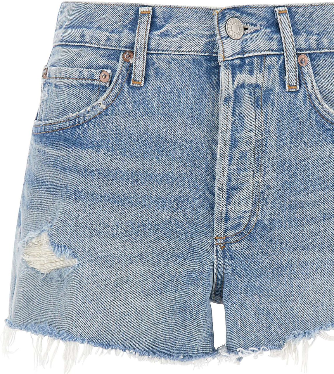 Agolde Shorts Light Blue Blauw