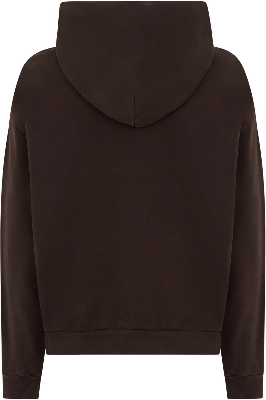 Agolde Cotton hoodie Bruin