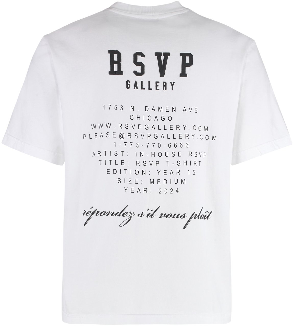 Agolde AGOLDE x RSVP Gallery -- Cotton crew-neck T-shirt Wit