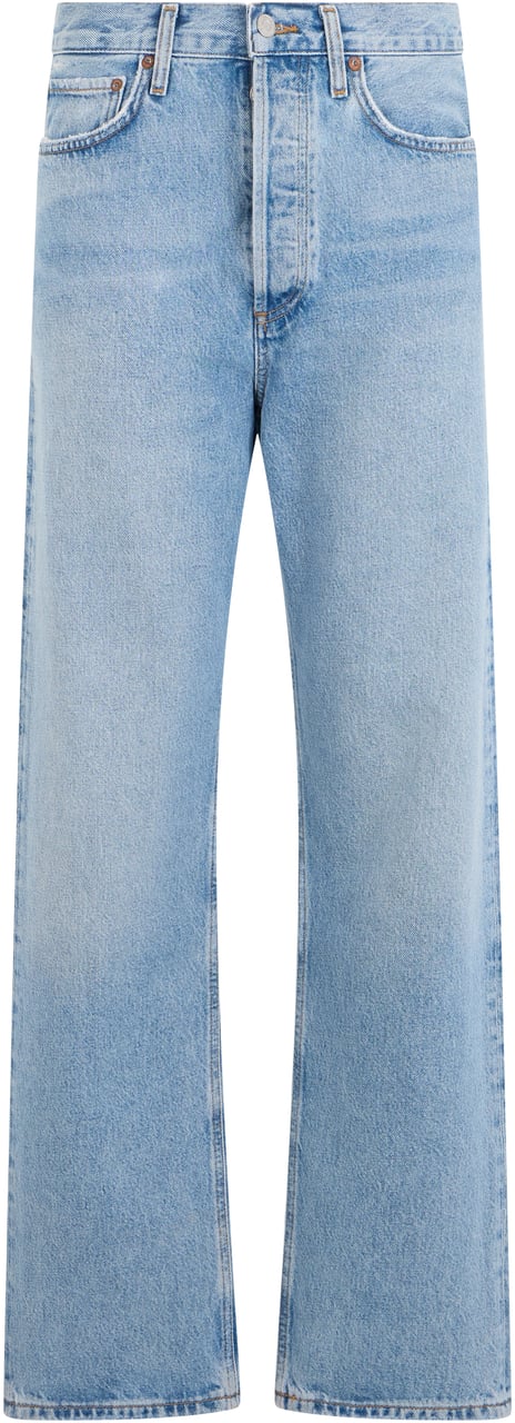 Agolde Straight jeans in cotton Lichtblauw