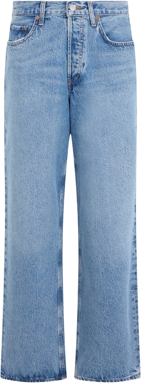 Agolde Straight jeans in cotton Lichtblauw