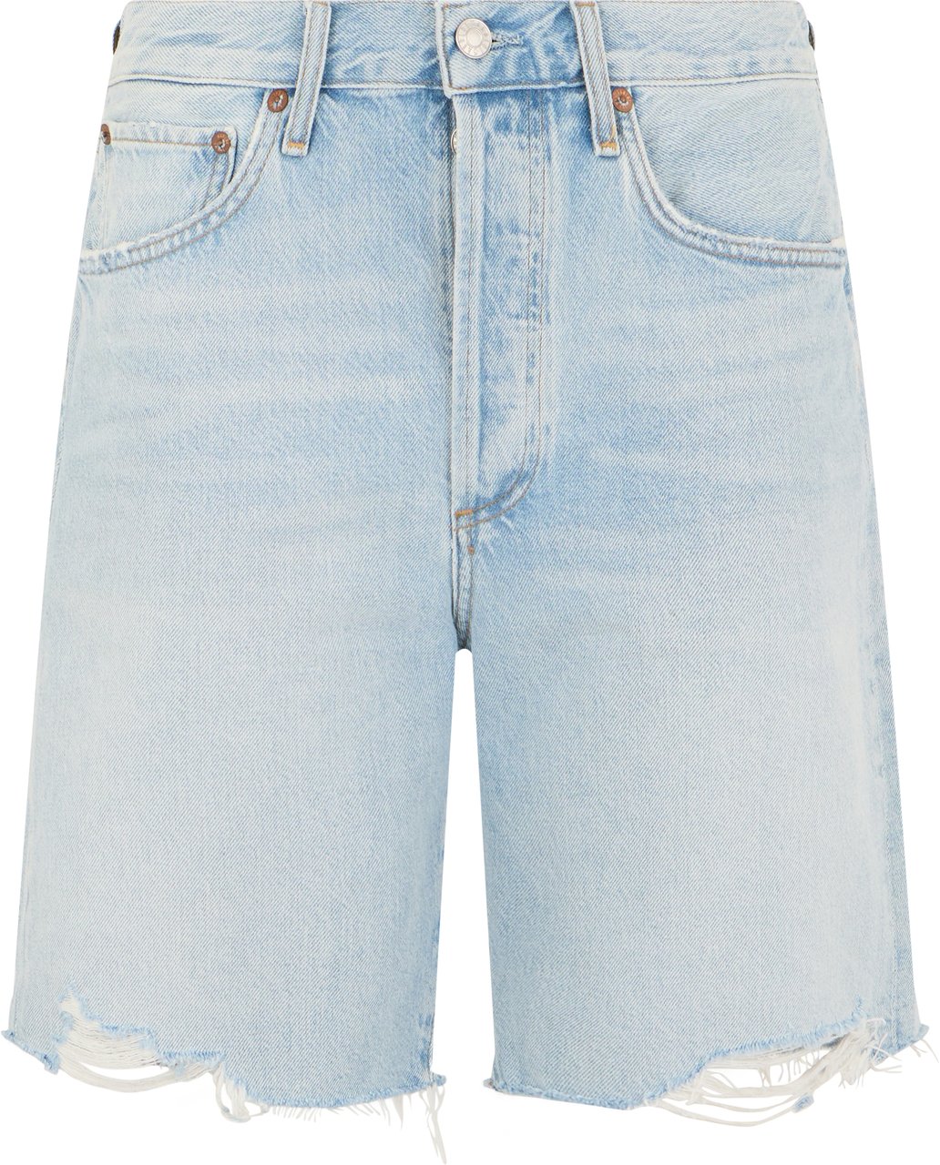 Agolde Denim Bermuda Lichtblauw