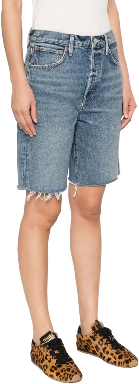 Agolde Shorts Blue Blauw
